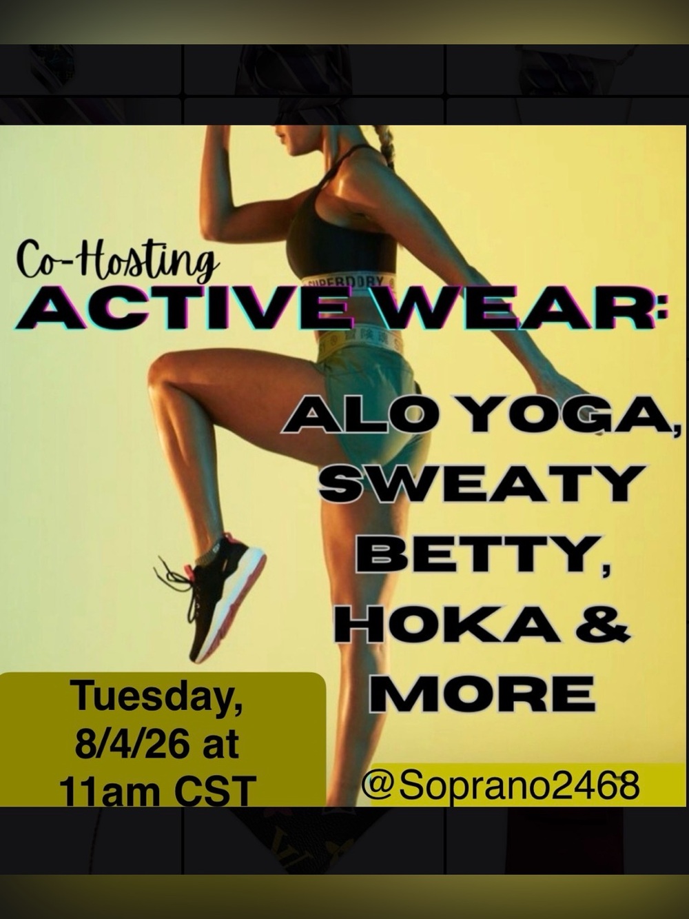 I’m Co-Hosting an Activewear Party! 8/3/26 11am CST